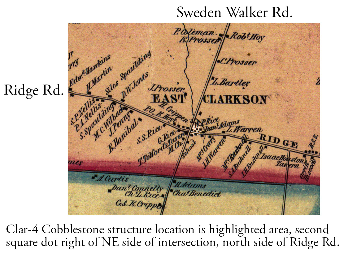 1852 Monroe County Map Cla-4 Excerpt